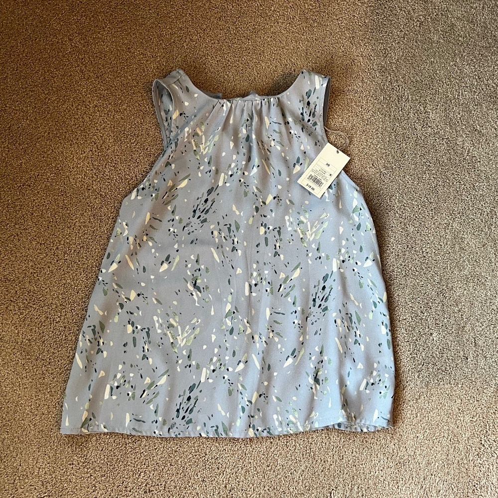 NWT A New Day Blue Print Dress Tank Size XS